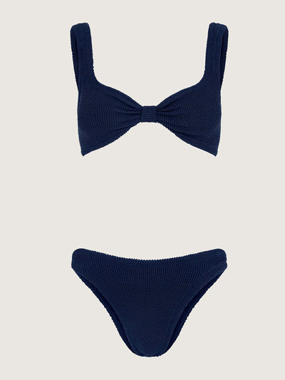 Hunza G Navy Bonnie bikini at Collagerie