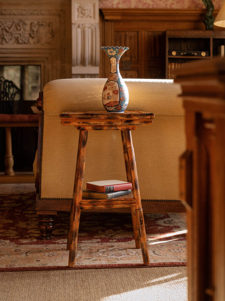 Pimlico bamboo side table Rattan Sharland England    - Collagerie