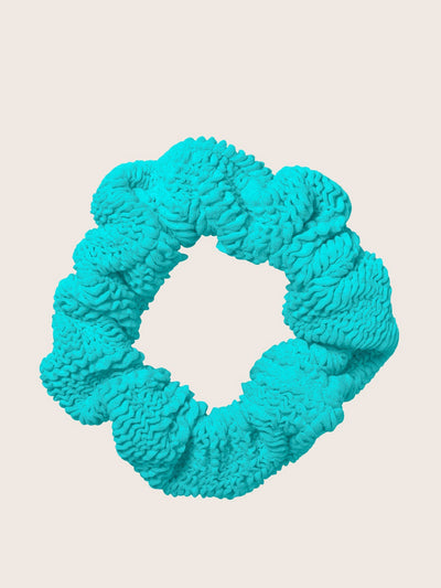 Hunza G Aqua scrunchie at Collagerie