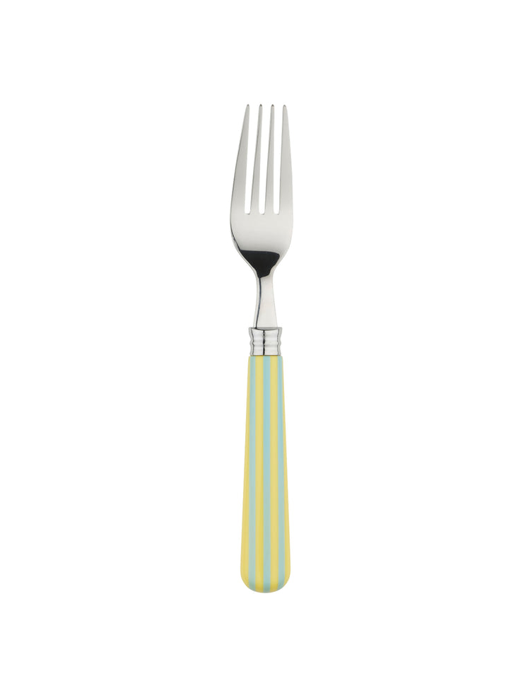 Lemon and blue stripe cutlery set  In The Roundhouse    - Collagerie