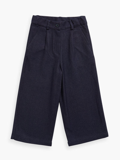 Amaia Navy twill Cyrilla trousers at Collagerie