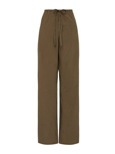 Matteau Olive drawcord pants at Collagerie