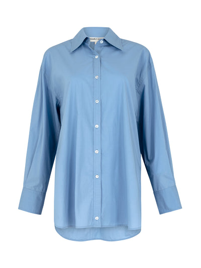 Mondo Corsini Delia Dutch blue cotton shirt at Collagerie