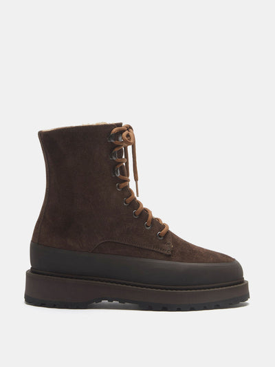 Le Monde Beryl Brown suede Dolomite boots at Collagerie
