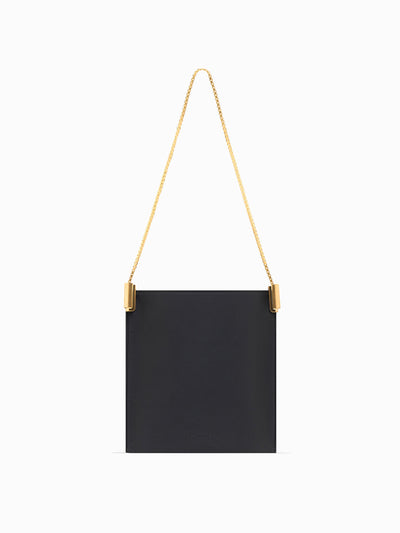 NEOUS Black satin Dorado 1.0 shoulder bag at Collagerie