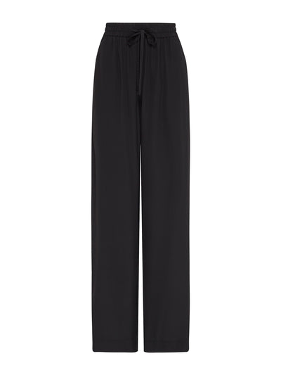 Matteau Black drawstring trousers at Collagerie