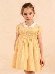 Yellow minifloral Shirley dress