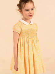 Yellow minifloral Shirley dress