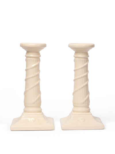 Sharland England Classical column candlesticks, set of 2 at Collagerie