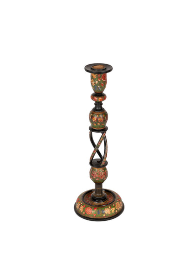 Sharland England Kashmiri hand-painted candlestick at Collagerie