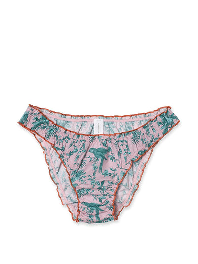 Desmond & Dempsey Knickers the bromley parrot pink/blue at Collagerie