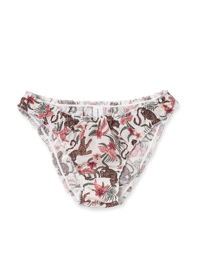 Desmond & Dempsey Knickers soleia print cream at Collagerie