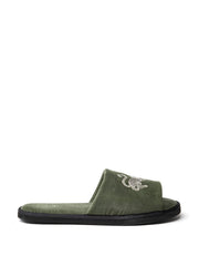 Men’s jag print corduroy slides Men’s Corduroy Slides Desmond & Dempsey    - Collagerie