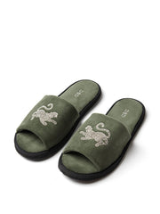 Men’s jag print corduroy slides Men’s Corduroy Slides Desmond & Dempsey    - Collagerie