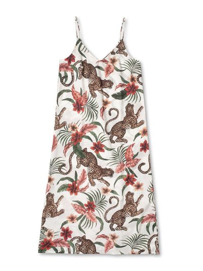 Desmond & Dempsey Slip nightie soleia print cream at Collagerie