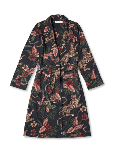 Desmond & Dempsey Women's robe soleia print navy at Collagerie