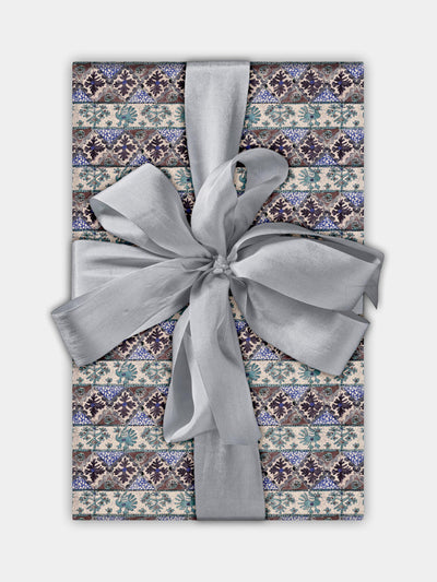 The Kensington Paperie Wrapping paper roll: Dacha, indigo at Collagerie