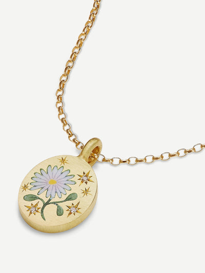 Cece Jewellery Wild daisy pendant at Collagerie