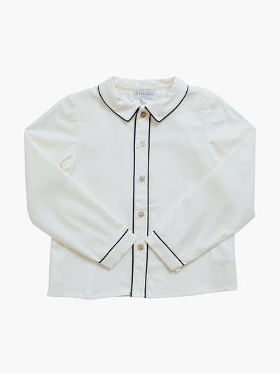 Amaia LS navy Daniel shirt at Collagerie