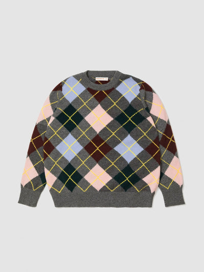 &Daughter Multi Argyle crewneck at Collagerie