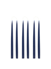 Danish taper candles in denim blue (set of 6) Candles & Candleware Rebecca Udall    - Collagerie