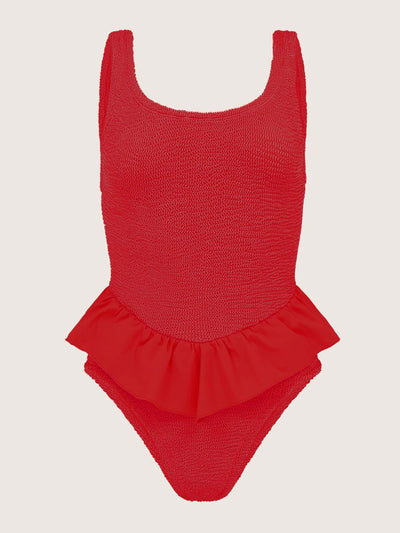 Hunza G Red Denise swimsuit at Collagerie