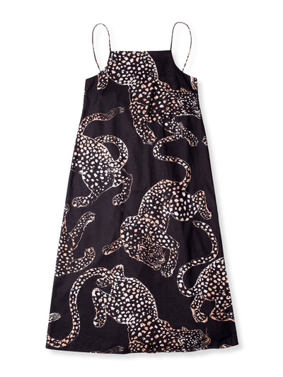Desmond & Dempsey Navy The Jag print square nightie at Collagerie