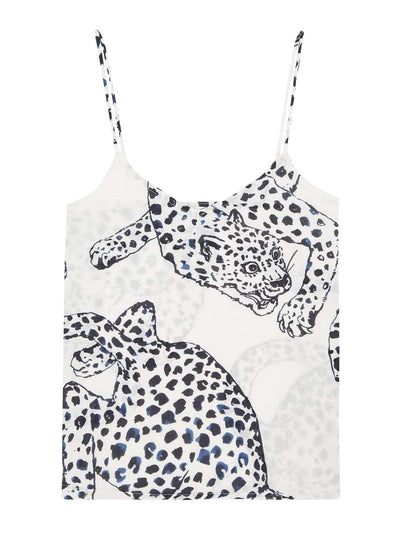 Desmond & Dempsey Cami top the jag print cream at Collagerie