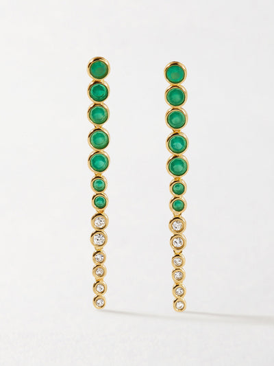 Edge of Ember Serena tennis drop earrings at Collagerie