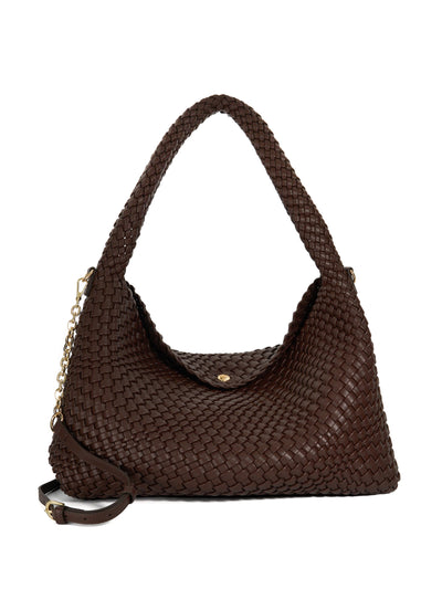 Dune Deliberate L woven shoulder bag at Collagerie