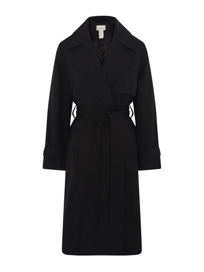 Evarae Amelia trench coat in wool blend black at Collagerie