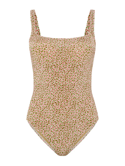 Evarae Cassandra one piece in ditsy rose at Collagerie