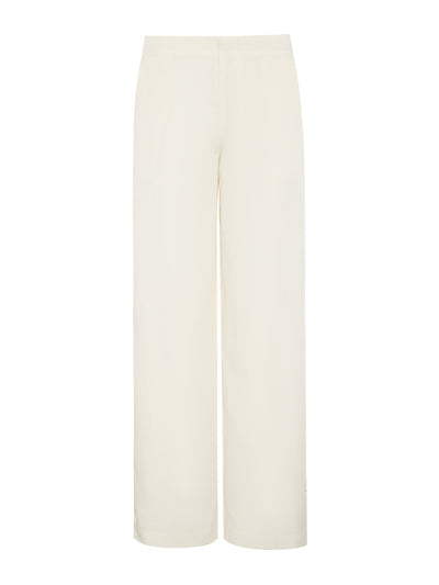 Evarae Orla trousers in tencel blend cream at Collagerie