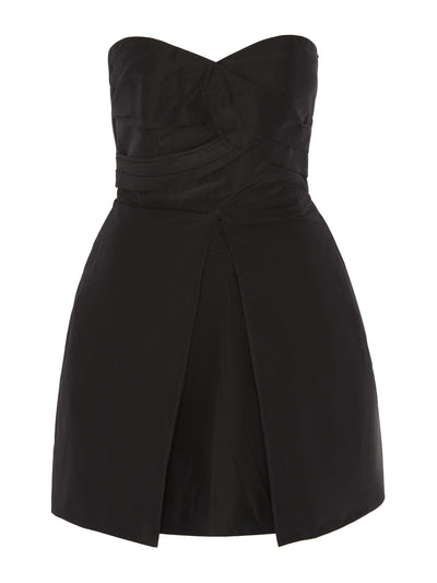 Evarae Lana dress in silk taffeta black at Collagerie