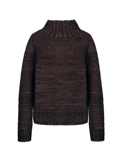 Herd Peat and sloe mouline Eccleston jumper at Collagerie