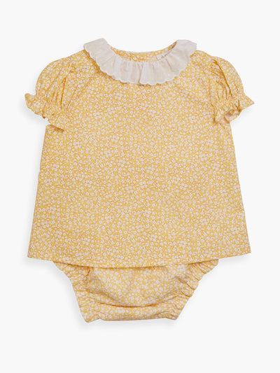 Amaia Yellow minifloral elodie baby set at Collagerie