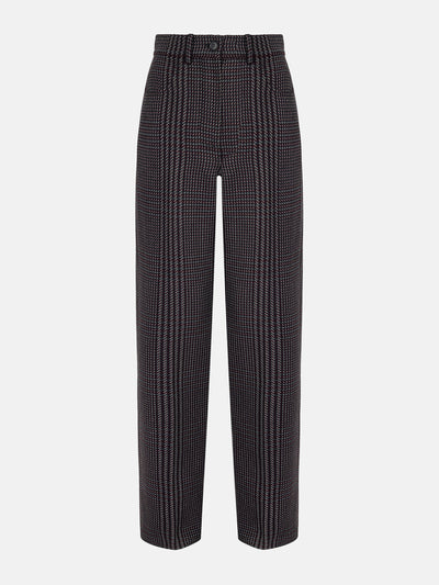 Emilia Wickstead Brinkley trousers in prince of wales check merino wool at Collagerie