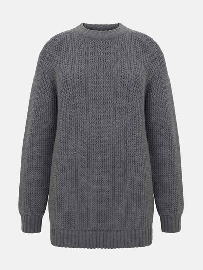 Emilia Wickstead Marl grey combey knitted jumper at Collagerie