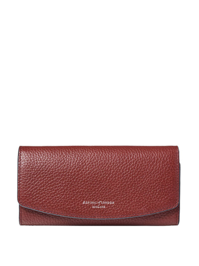 Aspinal Of London Essential wallet in Merlot pebble at Collagerie