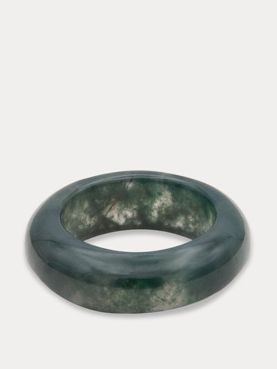 By Pariah Moss agate essential ring at Collagerie