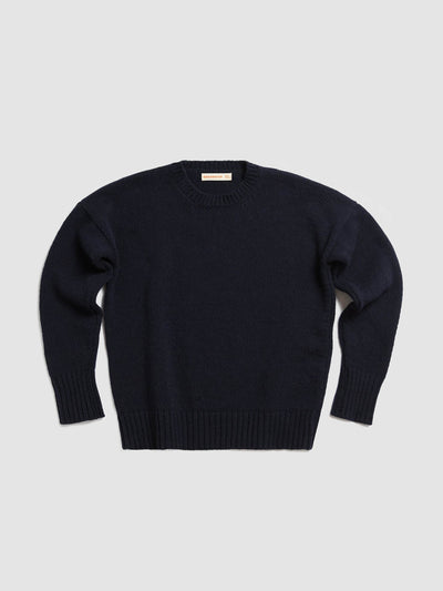 &Daughter Navy lambswool Rooska crewneck at Collagerie