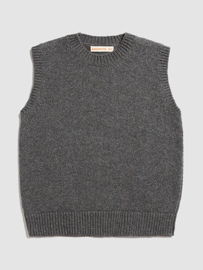 &Daughter Derby grey wool Delma crewneck tank at Collagerie