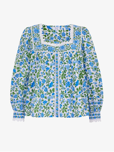 Pink City Prints Vintage mix Fleur blouse at Collagerie