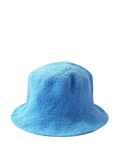 BrunnaCo Florette crochet bucket hat in periwinkle blue at Collagerie