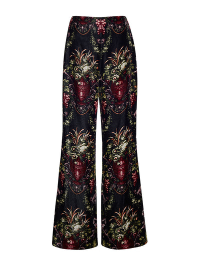 Cara Cara Black fleur Firenze pants at Collagerie