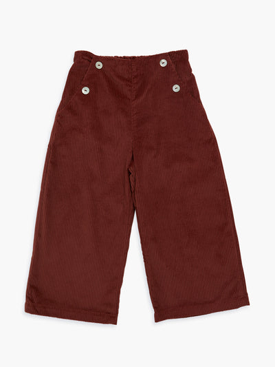 Amaia Burgundy Fleur trousers at Collagerie