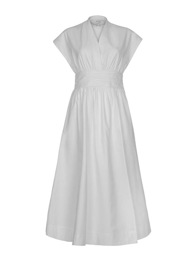 Mondo Corsini Georgia pearl cotton twill dress at Collagerie