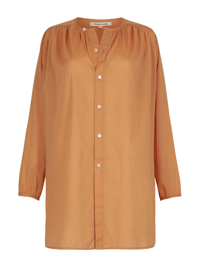 Mondo Corsini Gigi tangerine cotton blouse at Collagerie