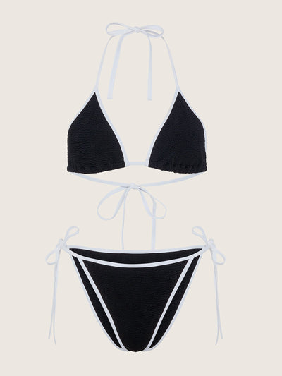 Hunza G Black and white Gina bikini at Collagerie