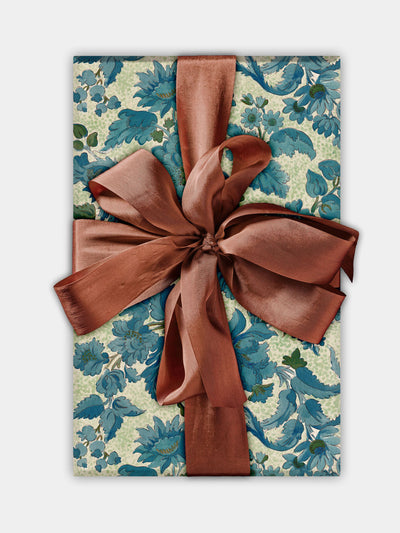 The Kensington Paperie Wrapping paper roll: Garthwaite, blue at Collagerie